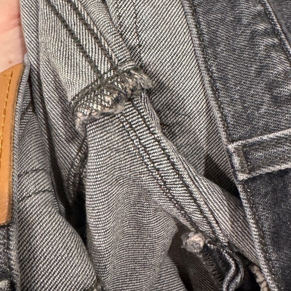 Levi’s Premium Denim Women’s Wedgie Fit Ankle Button Bite My Dust Grey Jeans 27 - Picture 12 of 16